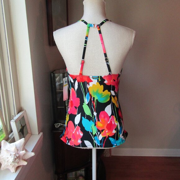 🌺Anne Cole High Neck Tankini Swim Top - Picture 3 of 8